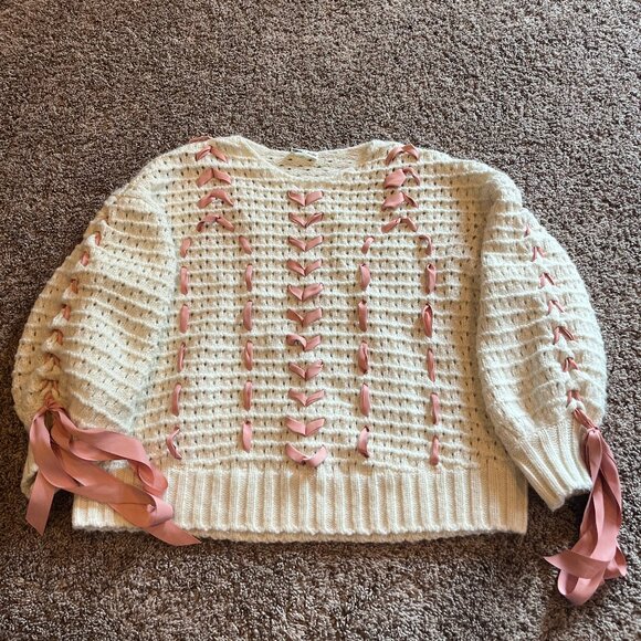Knit Button Up Sweater - Picture 1 of 3